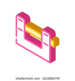 security padlock isometric icon vector. security padlock sign. isolated symbol illustration