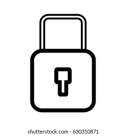 security padlock key to protection information