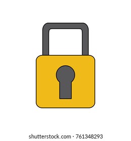 security padlock lock access protection icon