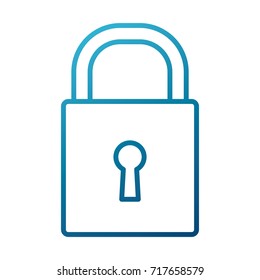 Security padlock symbol