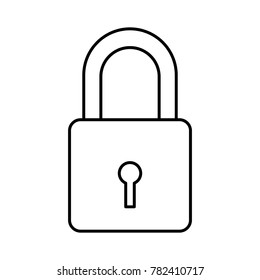 Security padlock symbol