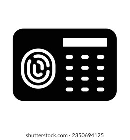 Security Panel Vector Glyph Icon For Personal And Commercial Use.
