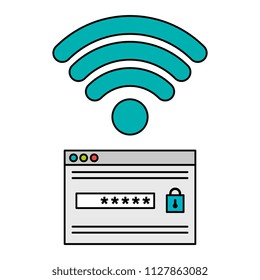 security password access with wifi signal