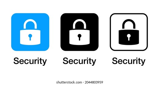 Security password App Icon Vector Design Illustration Material