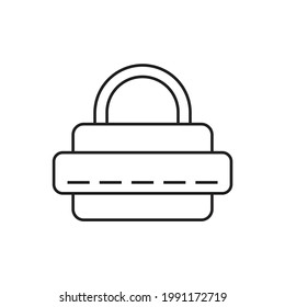 Security password icon design isolated on white background
