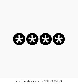 security password icon vector sign symbol isolated