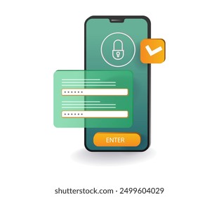Sicherheitskennwort für Smartphone-Technologiekonten