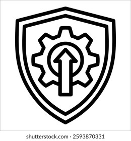 Security Patch Icon Element For Design