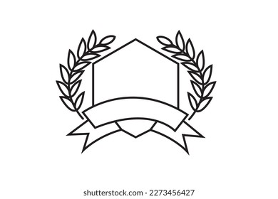 Security patches isolated on white background. Illustration shield shape protection, black security and vector.