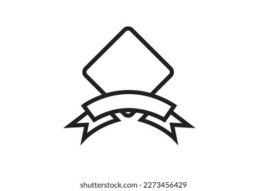 Security patches isolated on white background. Illustration shield shape protection, black security and vector.