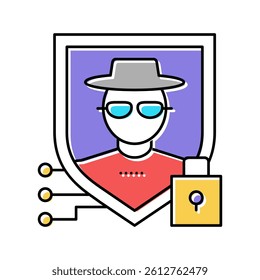 security people value color icon vector. security people value sign. isolated symbol illustration