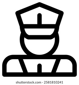 Security Police Guard Icon for Banking Bank Finance