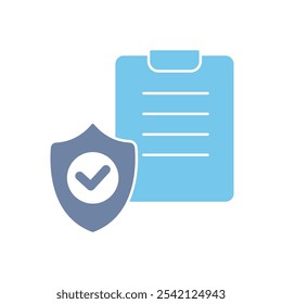 Icono de línea de concepto de políticas de seguridad. Ilustración de elemento simple. diseño de símbolo de esquema de concepto de políticas de seguridad.