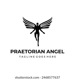 Security Praetorian Angel Logo Vector