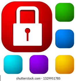 For security prevention or privacy themes. Padlock icon