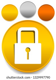 For security, prevention, privacy themes: Padlock icon