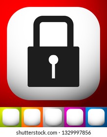 For security, prevention, privacy themes: Padlock icon