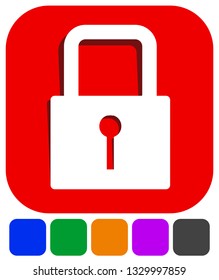 For security, prevention, privacy themes: Padlock icon