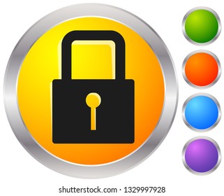 For security, prevention, privacy themes: Padlock icon