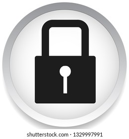 For security, prevention, privacy themes: Padlock icon