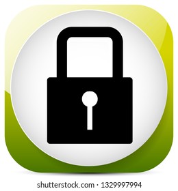 For security, prevention, privacy themes: Padlock icon