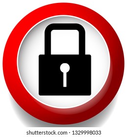 For security, prevention, privacy themes: Padlock icon
