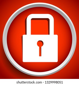 For security, prevention, privacy themes: Padlock icon