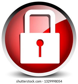 For security, prevention, privacy themes: Padlock icon