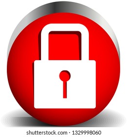 For security, prevention, privacy themes: Padlock icon