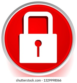 For security, prevention, privacy themes: Padlock icon