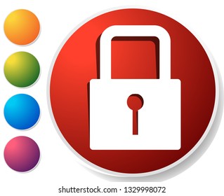 For security, prevention, privacy themes: Padlock icon