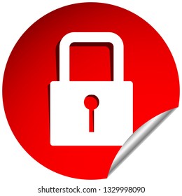 For security, prevention, privacy themes: Padlock icon