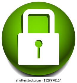 For security, prevention, privacy themes: Padlock icon