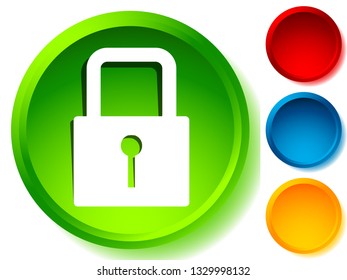For security, prevention, privacy themes: Padlock icon