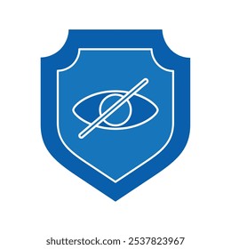 Icono aislado del escudo de la seguridad y de la privacidad