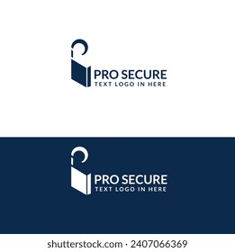 plantilla de vector de diseño de logotipo premium de seguridad