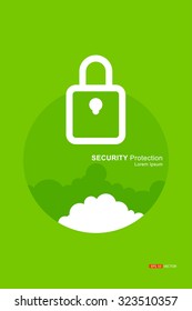 Security Protection, Agent, meaning, symbols, logos, trademarks, Vector eps 10