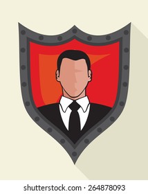 Security - protection flat icon