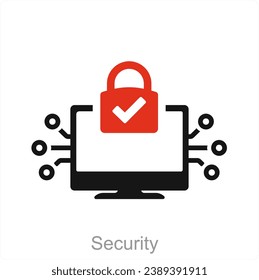 Concepto de icono de seguridad y protección