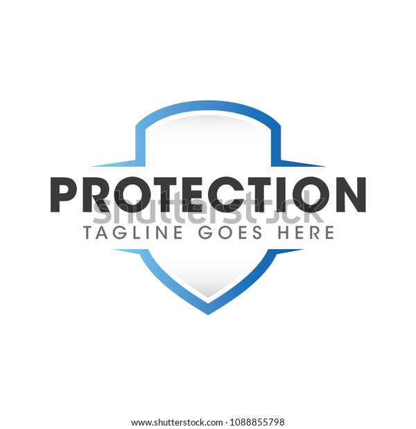 Security Protection Logo Icon Vector Template Stock Vector (Royalty ...