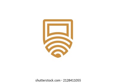 Security and Protection Monoline Logo