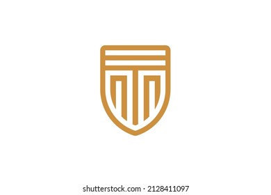 Logotipo Monoline de seguridad y protección