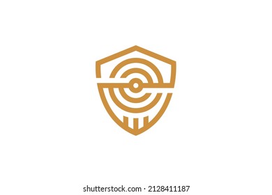 Security and Protection Monoline Logo