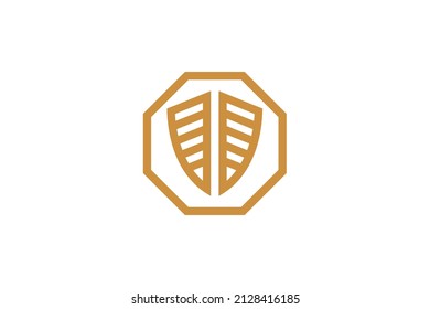 Security and Protection Monoline Logo