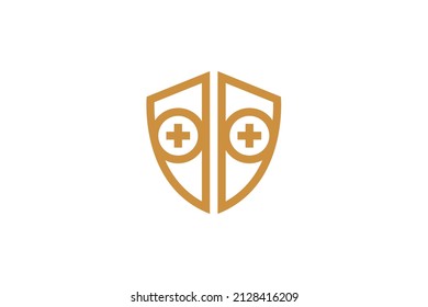Logotipo Monoline de seguridad y protección