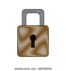 security protection padlock keyhole close symbol