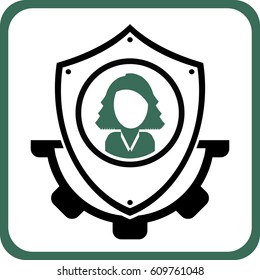 Security protection services icon