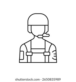 Security Protection System Line Icon