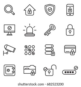 Security And Protections Icons