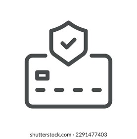 Security related icon outline and linear vector.